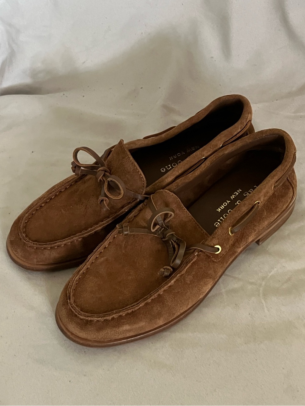 Rag & Bone CARTER BROWN SUEDE BOAT SHOE LOAFER 7.5 $328 - Picture 3 of 10
